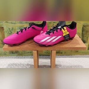 Adidas Kids Fuchsia and White Sneakers